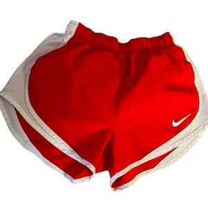 Nike Dri-Fit Red/White Athletic Shorts Sz S